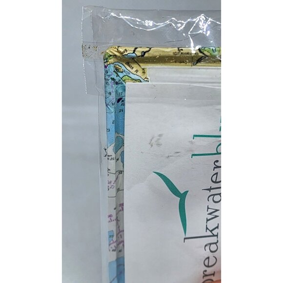 Nautical Chart Fabric-Covered Light Switch Plate By Breakwater Blue - Picture 5 of 10